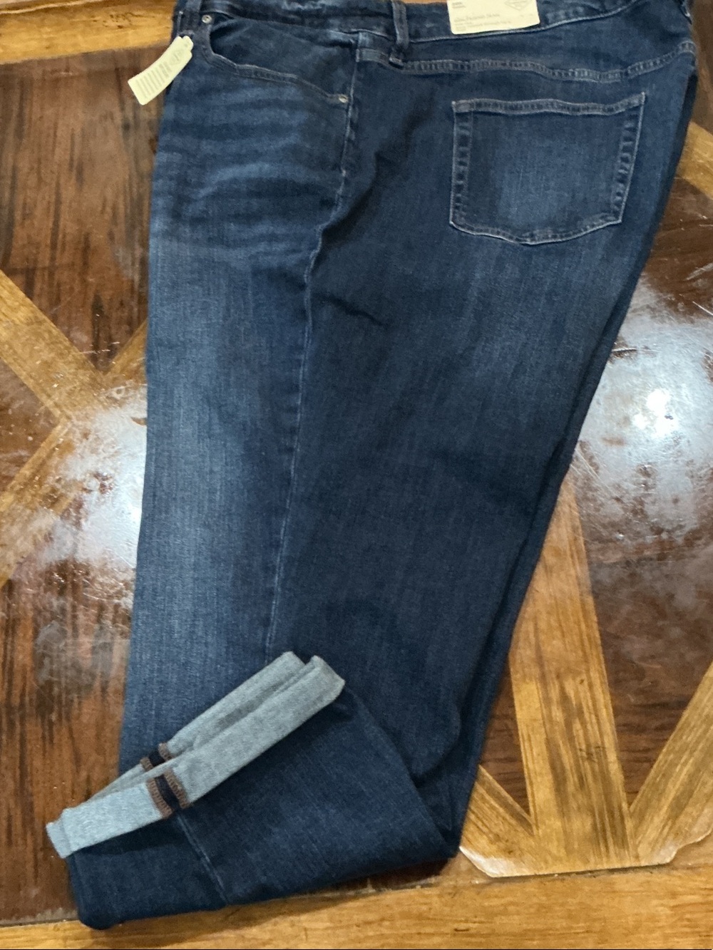 Plus Size Women St. John's Bay Women's Slim Straight Dark Blue Jeans